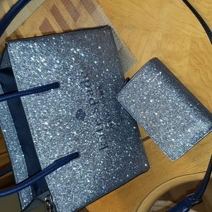 Kate Spade Glitter Purse and Wallet